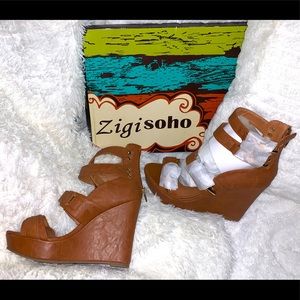 Zigi Soho women brown wedges